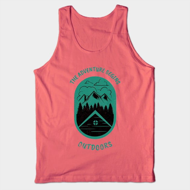 Outdoor Adventure Wilderness Tank Top by Tip Top Tee's